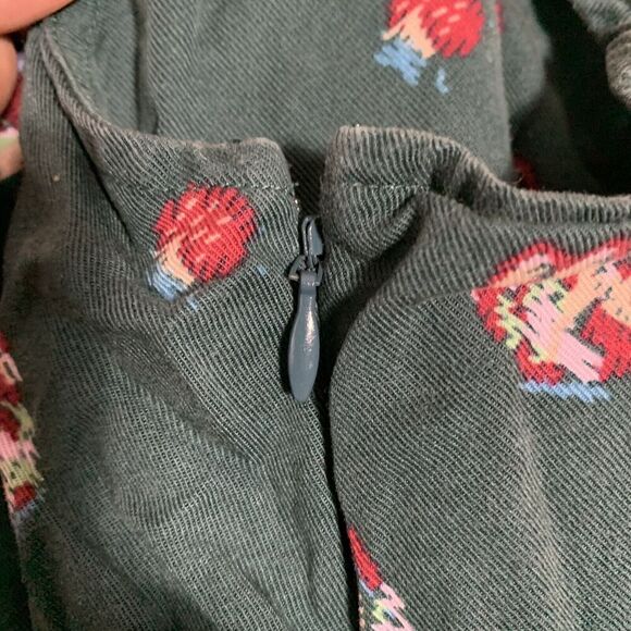 Matilda Jane Evergreene Jumpsuit Romper Womens Size Small Green Floral One Piece - Picture 8 of 11